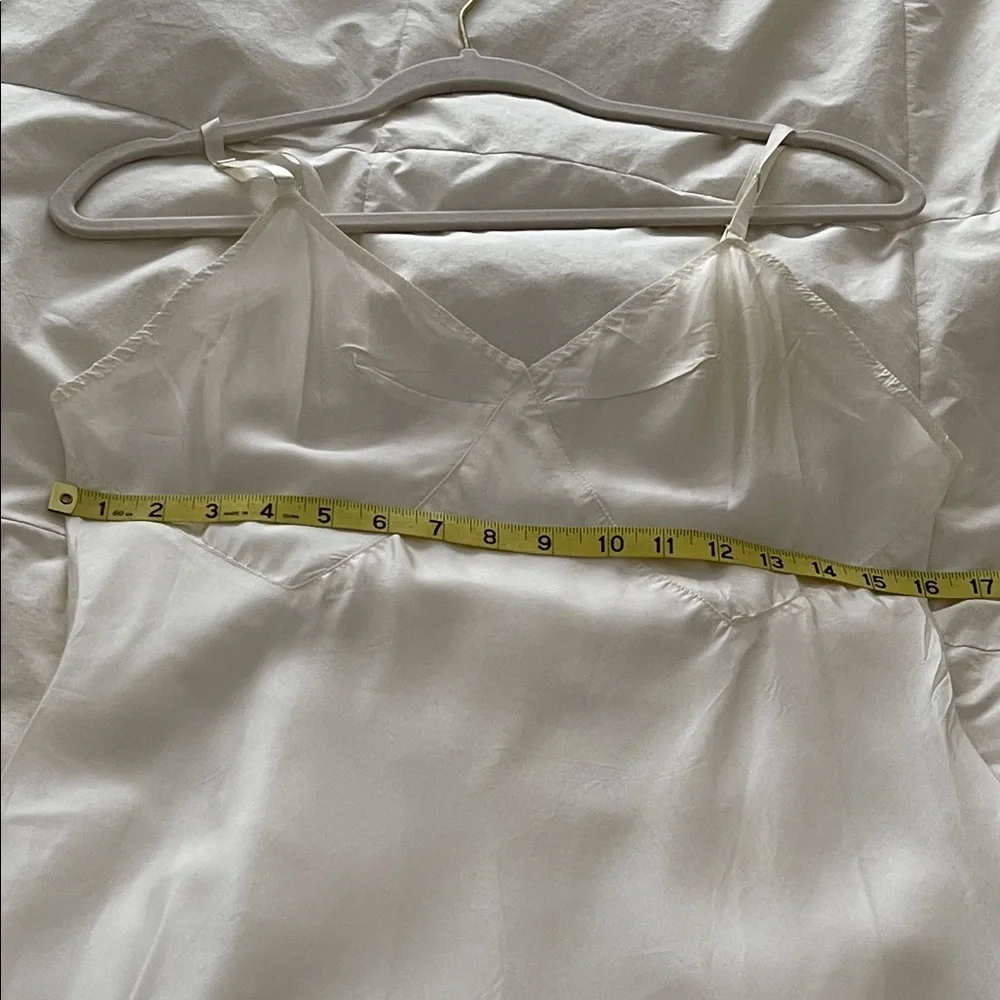 Vintage Cream Taffeta Full Slip - Bias Cut Chemise - Picture 7 of 10